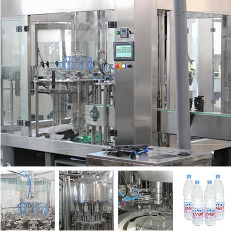 Machine de remplissage de bouteilles d'ANIMAL FAMILIER de l'eau non carbonatée d'acier inoxydable 2000-18000 BPH 0