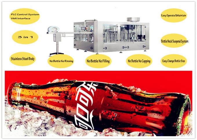 Machine de remplissage carbonatée facile de boisson de l'opération SUS304 pour la bouteille en plastique 0