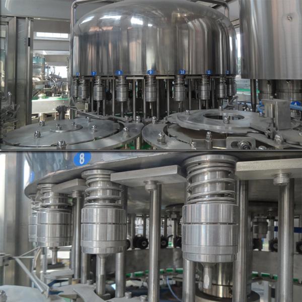 Système de capsulage remplissant de lavage rotatoire augmenté de PLC de Siemens de machine 1