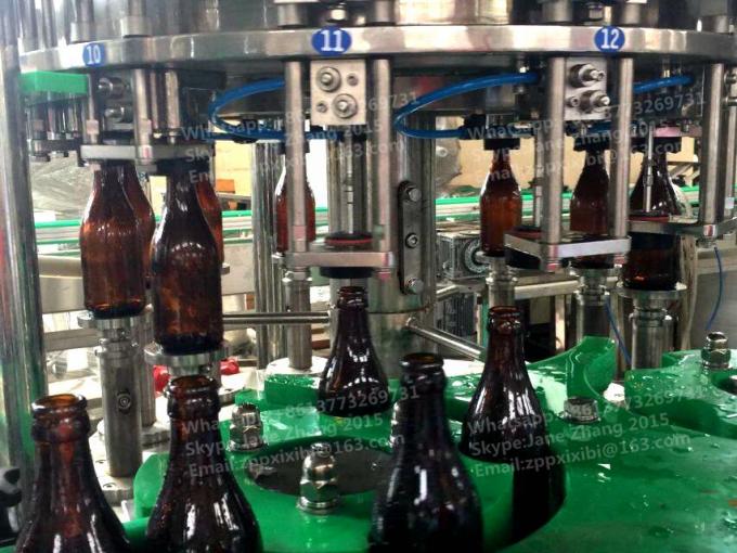 La grande machine de remplissage de bouteilles en verre/fente a carbonaté la chaîne de production 1.1kw 1