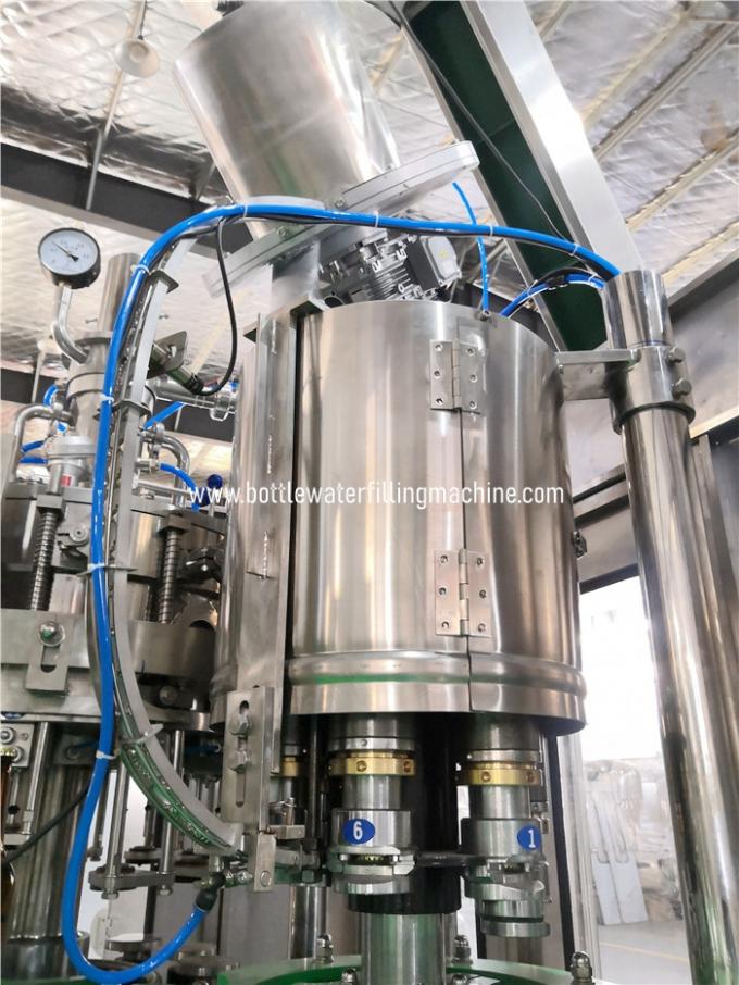 Machine de remplissage en verre de soude de bouteille à lait de Cacpper 1000bph de remplisseur de Rinser 4