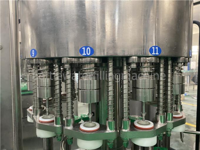 4.88kw 350ml tourelle de rinçage Rotative de Juice Filling Machine de bouteille en verre de 25 degrés 1
