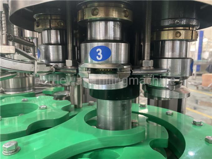 4.88kw 350ml tourelle de rinçage Rotative de Juice Filling Machine de bouteille en verre de 25 degrés 2