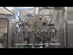 Machine de capsulage de remplissage de canettes de boissons gazeuses linéaires