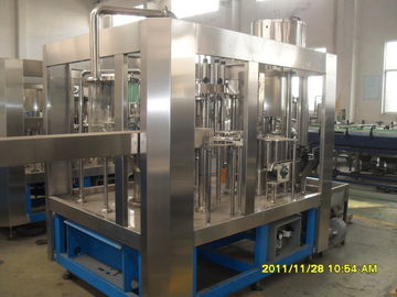 3 In 1 Monoblock Hot Milk Filling Machine 4000 - 6000 BPH Bottle Filling Equipment