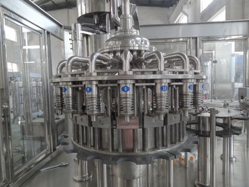 Electric Stainless Steel Juice Bottling Equipment 3 In 1 PLC Control 5.88KW