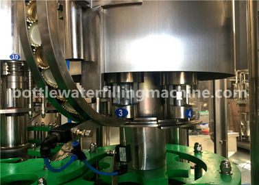 Glass Bottle Flavor Water Filling Machine , 3 In 1 Juice Production Line
